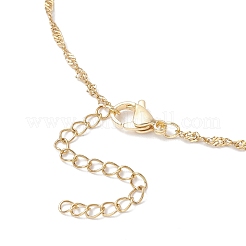 304 нержавеющая сталь пустой макраме мешочек кулон сингапурская цепочка ожерелье изготовление&nbsp;NJEW-JN05279