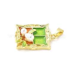 Латунь эмаль подвески&nbsp;KK-Z101-09G-B01