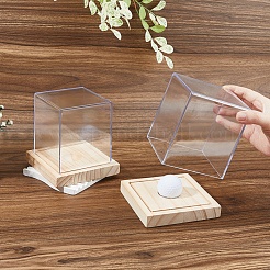 Акриловые бейсбольные витрины с деревянным основанием ODIS-WH0081-16