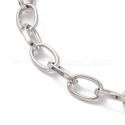 Браслет-подвеска в форме сердца из сплава с кабельными цепочками BJEW-JB10130-01