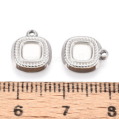Оправы для подвесок из нержавеющей стали 304 в виде кабошонов STAS-T067-66P