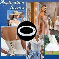 Robe de mariée en PVC translucide de 10 m avec structure en forme de baleine&nbsp;DIY-GF0014-12B