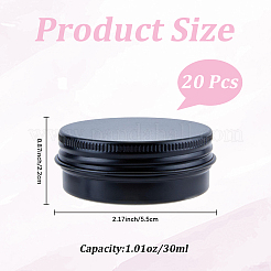 Круглые алюминиевые жестяные банки&nbsp;CON-WH20008-16B