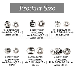370 шт. 6 бусины-проставки в тибетском стиле&nbsp;TIBE-YW0001-75