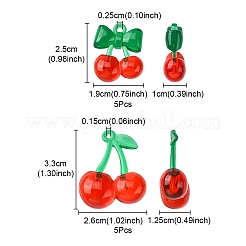 10шт 2 стиля прозрачные акриловые подвески OACR-YW0001-62