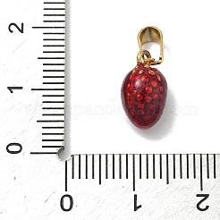 Подвески в виде фруктов и овощей из нержавеющей стали 304 с эмалированным покрытием&nbsp;STAS-F336-02D-G