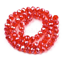 Стеклянные бусины с гальваническим покрытием  EGLA-A034-T1mm-A27