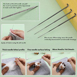 1 набор для валяния иглой для кошек DIY-SC0030-17B