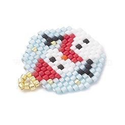 Подвески-снеговики из бисера PALLOY-MZ01095