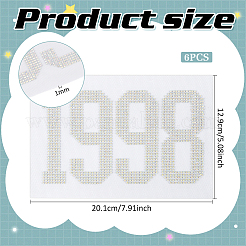 1998 Glas-Hotfix-Strass&nbsp;DIY-WH0661-24