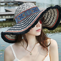 Поликоттоновые ленты с вышивкой в этническом стиле 5м&nbsp;OCOR-FG0001-42C