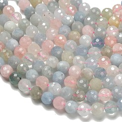Природные морганит нитей бисера&nbsp;G-H329-F01-8mm