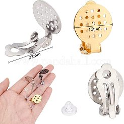 Accesorios para pendientes con clip de acero inoxidable 304&nbsp;STAS-UN0002-07