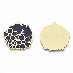 Colgantes de esmalte de latón&nbsp;KK-N223-10A
