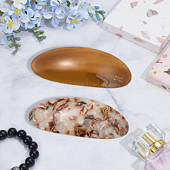 2 шт. 2-х цветные заколки для волос из смолы и железа&nbsp;PHAR-GO0001-07B