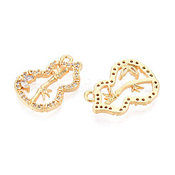 Латунные микро проложить кубического циркония подвески KK-N263-51G