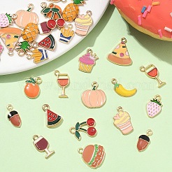 30шт 15 стиля подвески из сплава с эмалью&nbsp;ENAM-YW0005-29