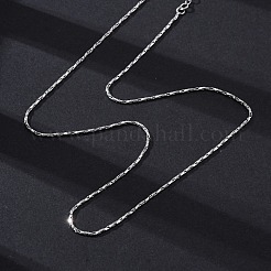 Латунные витые бостонские цепочки ожерелья для женщин NJEW-D302-60P