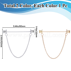 Броши-цепочки из цинкового сплава FIND-GF0006-87C