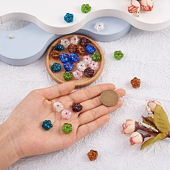 35 pz. 7 perline di lampwork trasparenti fatte a mano&nbsp;LAMP-BT0001-04