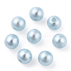 Perlas de imitación de plástico abs pintado con spray&nbsp;OACR-T015-05A-07