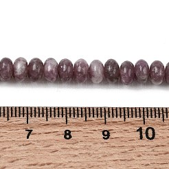 Натуральный лепидолит / пурпурный слюдяный камень бисер пряди G-K365-E01-4x6mm