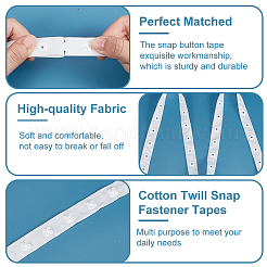 10 ярд полиэстеровой ленты для пришивания кнопок DIY-OC0013-04B