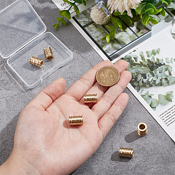 6 шт. латунные бусины в форме колонны в античном стиле FIND-NB0005-34G