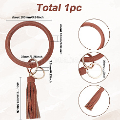 Armband mit Quaste aus PU-Leder&nbsp;AJEW-SC0003-67A