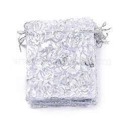 Розы из органзы мешки печатается X-OP-R021-10x12-03