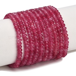 Gefärbt natürlichen weißen Jade Perlen Stränge&nbsp;GG-CBAF9EE-A18-3x4mm