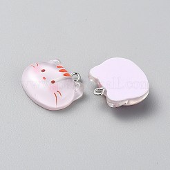 Подвески из прозрачной смолы для аксессуаров-шпилек&nbsp;RESI-WH0081-02B