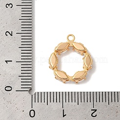 Латунные микропаве прозрачные подвески с фианитом&nbsp;LS-KK-M294-04G