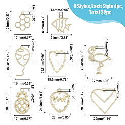 32 stücke 8 stil rack plattierung legierung anhänger&nbsp;FIND-FH0007-75