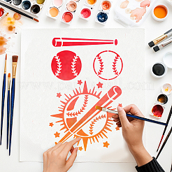 1 шт. художественные кисти с 1 шт. трафаретами для рисования с выемками для животных DIY-MA0006-56