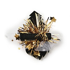 Заколка для волос из фетра с блестками на рождественскую тематику из крокодиловой кожи&nbsp;LS-PHAR-U002-01K