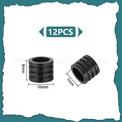 12 шт. бусины из нержавеющей стали марки 304&nbsp;STAS-UN0056-12B