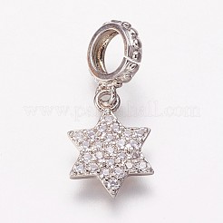 Латунь кубический цирконий европейские подвески с подвесками KK-P134-04