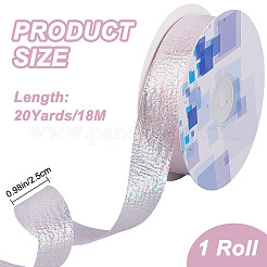 20 yard di nastro arricciato in poliestere iridescente per decorazioni da cucire&nbsp;OCOR-WH20007-14C