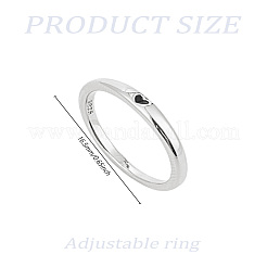 1 Stück Messing-Fingerringe&nbsp;RJEW-LP0003-49P