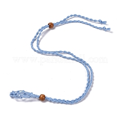 2 цвет 2шт регулируемый плетеный вощеный шнур макраме мешочек ожерелье изготовление&nbsp;MAK-PH0004-29