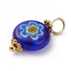 Manuell Millefiori Glas Anhänger&nbsp;PALLOY-JF00576