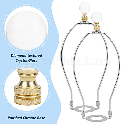 Стеклянные хрустальные светильники с цоколем с железной отделкой FIND-WH0148-176C