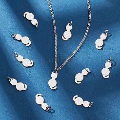 20 шт. подвески в виде котят из нержавеющей стали 201&nbsp;STAS-UN0035-50