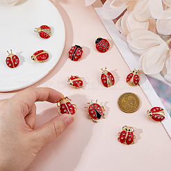 1 пакетик эмалевых булавок в виде божьей коровки&nbsp;JEWB-FH0002-56