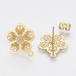 Фурнитура для сережек-гвоздиков из нержавеющей стали 304&nbsp;STAS-S079-38A