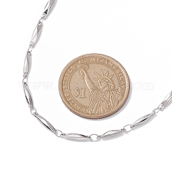 Не тускнеющие прямоугольные цепочки из нержавеющей стали 304 NJEW-JN04746-01