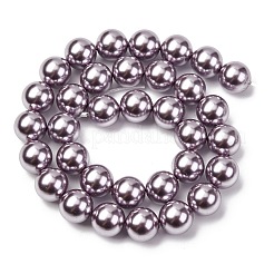 Гальванические оболочки жемчужные бусы пряди BSHE-G041-12mm-02