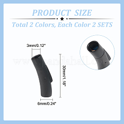 4 комплект из 2 видов штыковых застежек из хирургической нержавеющей стали 316 и нержавеющей стали 304 STAS-UN0042-80