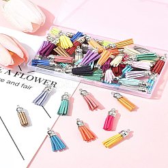 56 шт. 28 цвета искусственная замша подвеска с кисточкой украшения FIND-FS0003-12